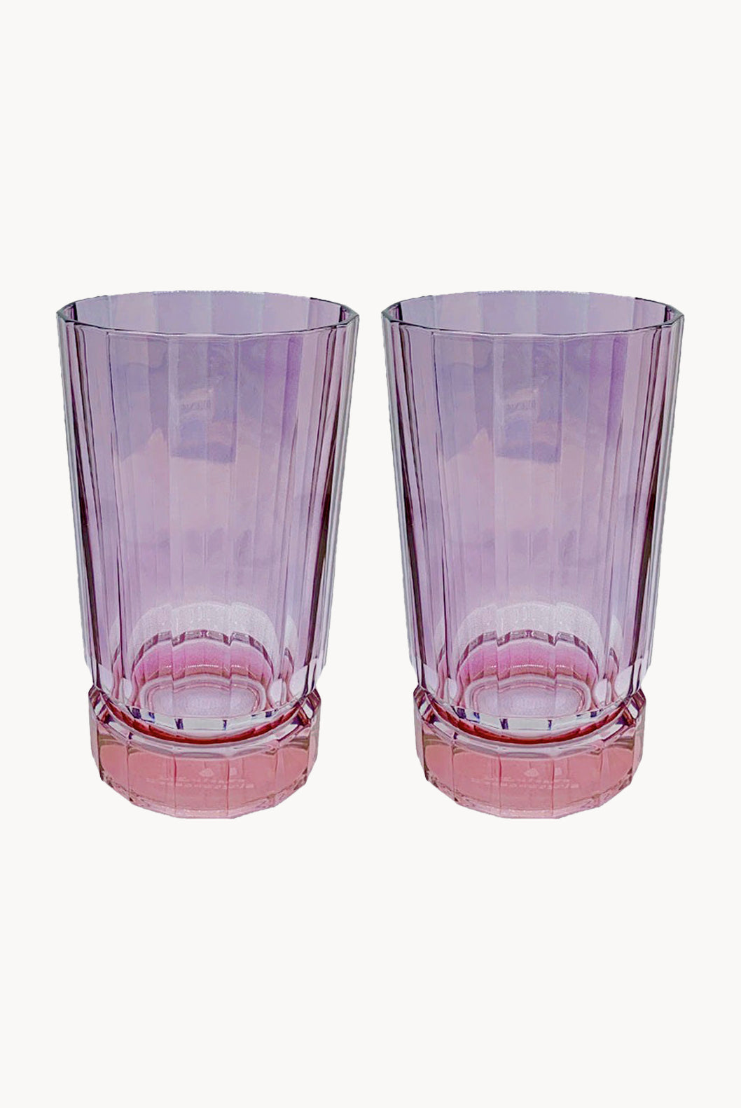 Shade Pink To Purple Set Of Two Large Duccio Tumbler With Base