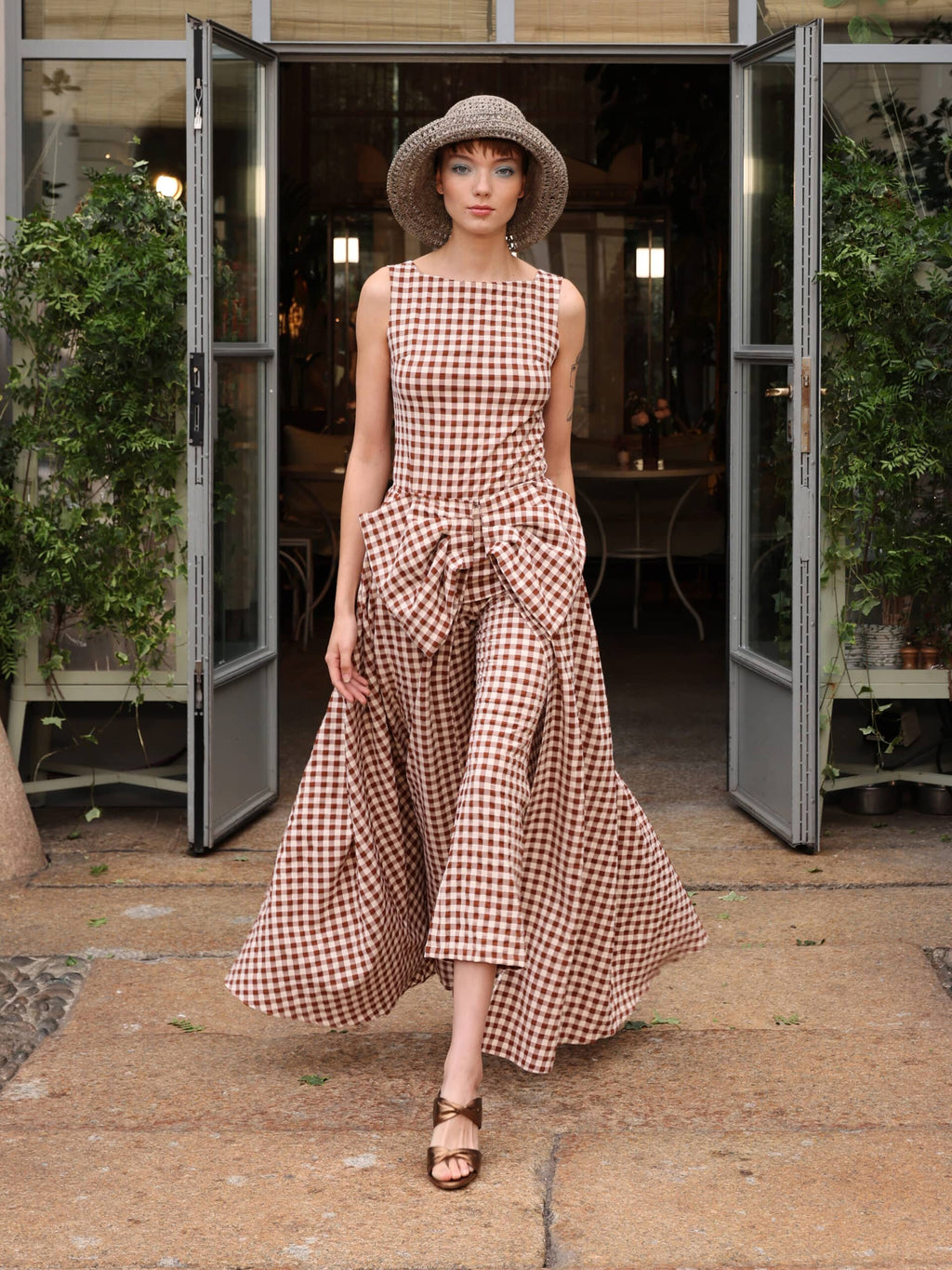 Capri vichy pants