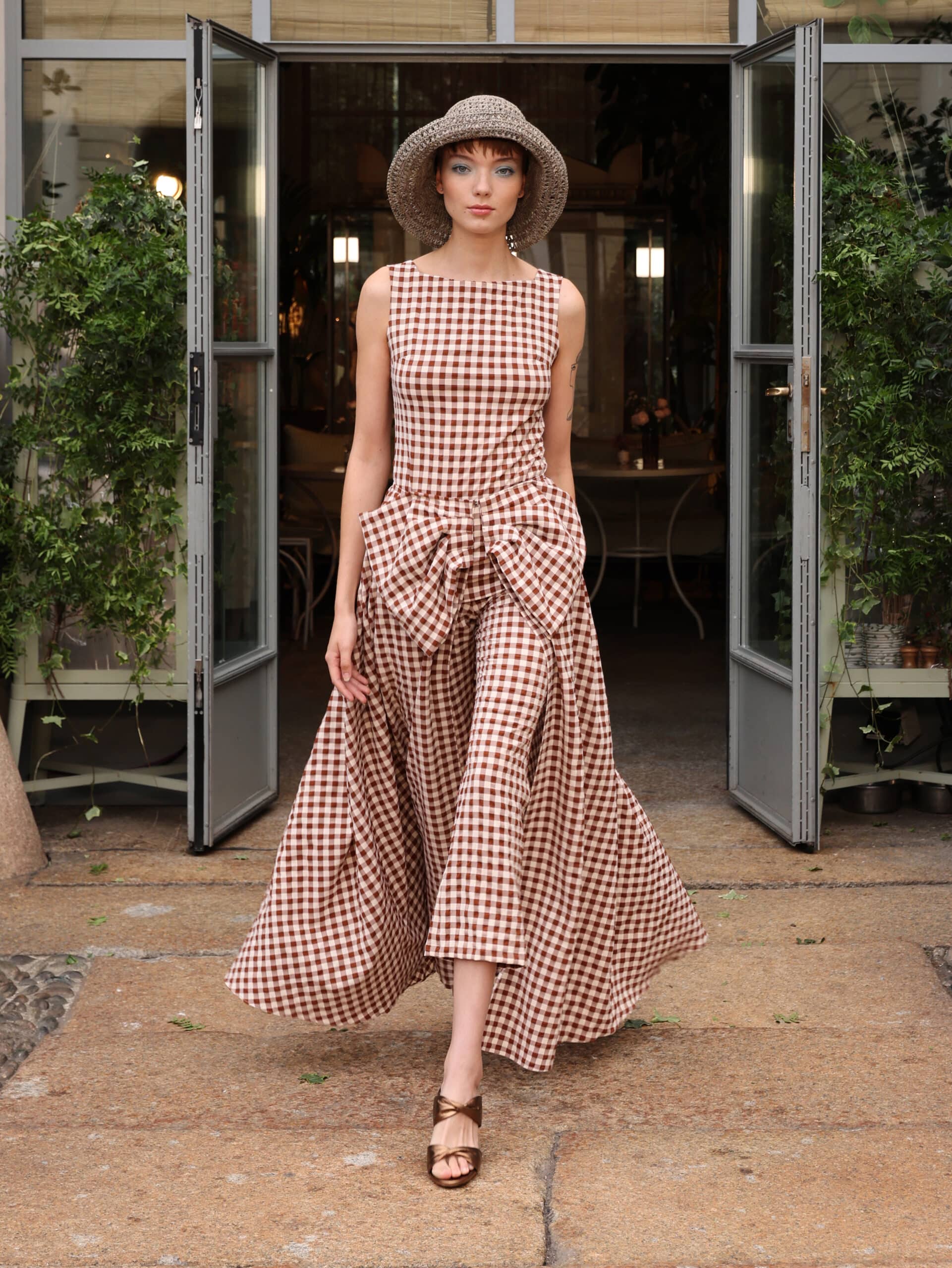 Capri vichy pants