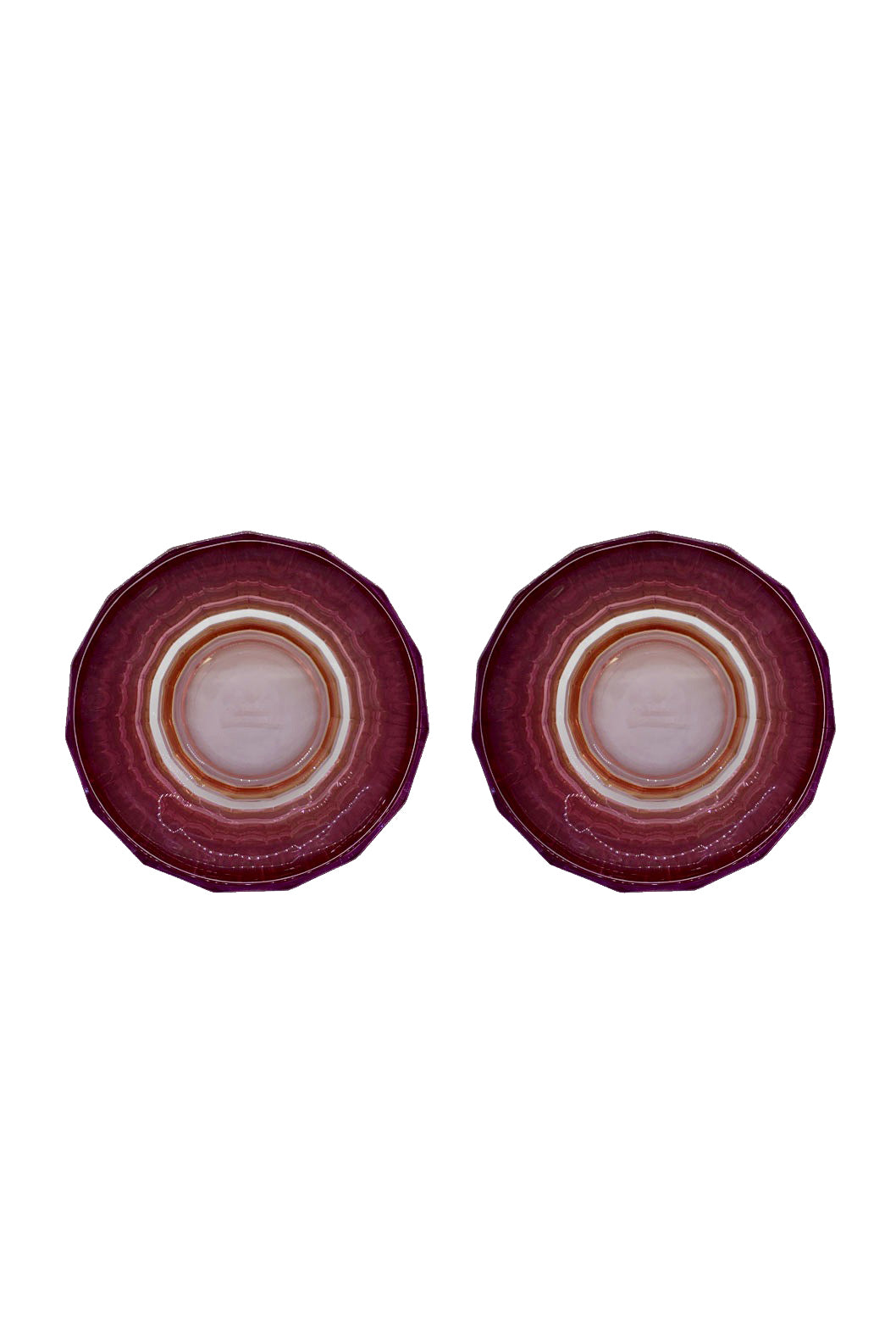 Shade Red To Pink Set Of Two Large Duccio Tumbler With Base