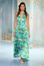 Vestito bottoncino senza maniche Monet