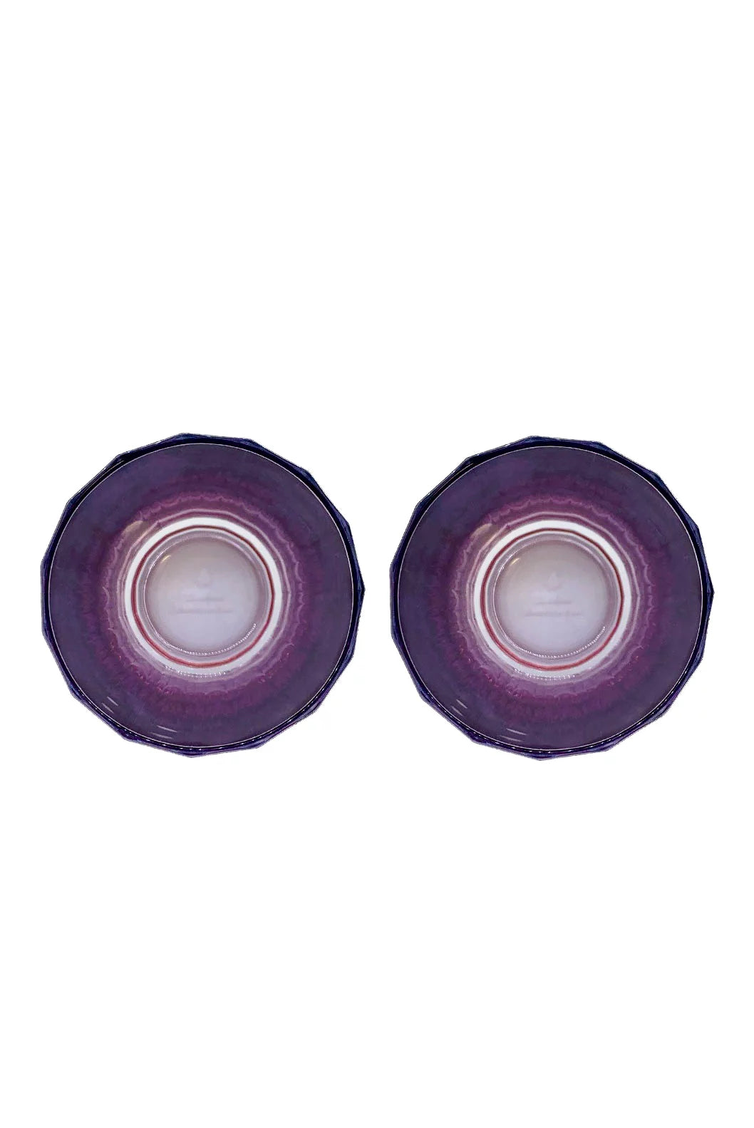 Shade Pink To Purple Set Of Two Large Duccio Tumbler With Base
