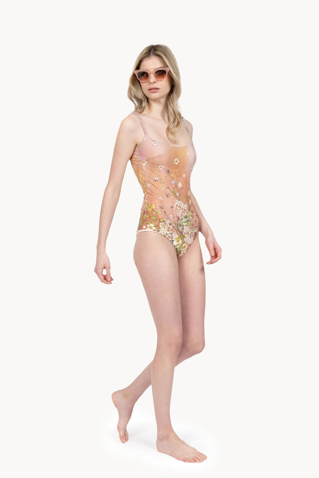 Costume intero rosa