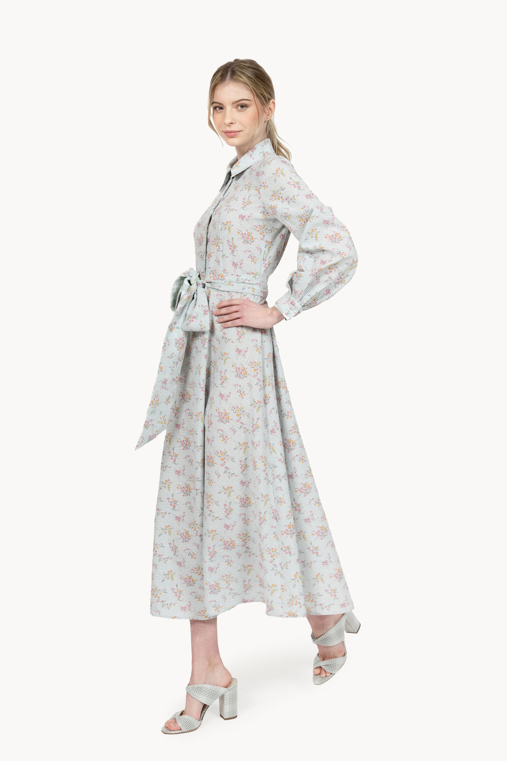 Chemisier floreale vichy