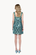 Blue Daisy Sequins mini dress