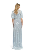 Abito con paillettes Acqua Bottoncino