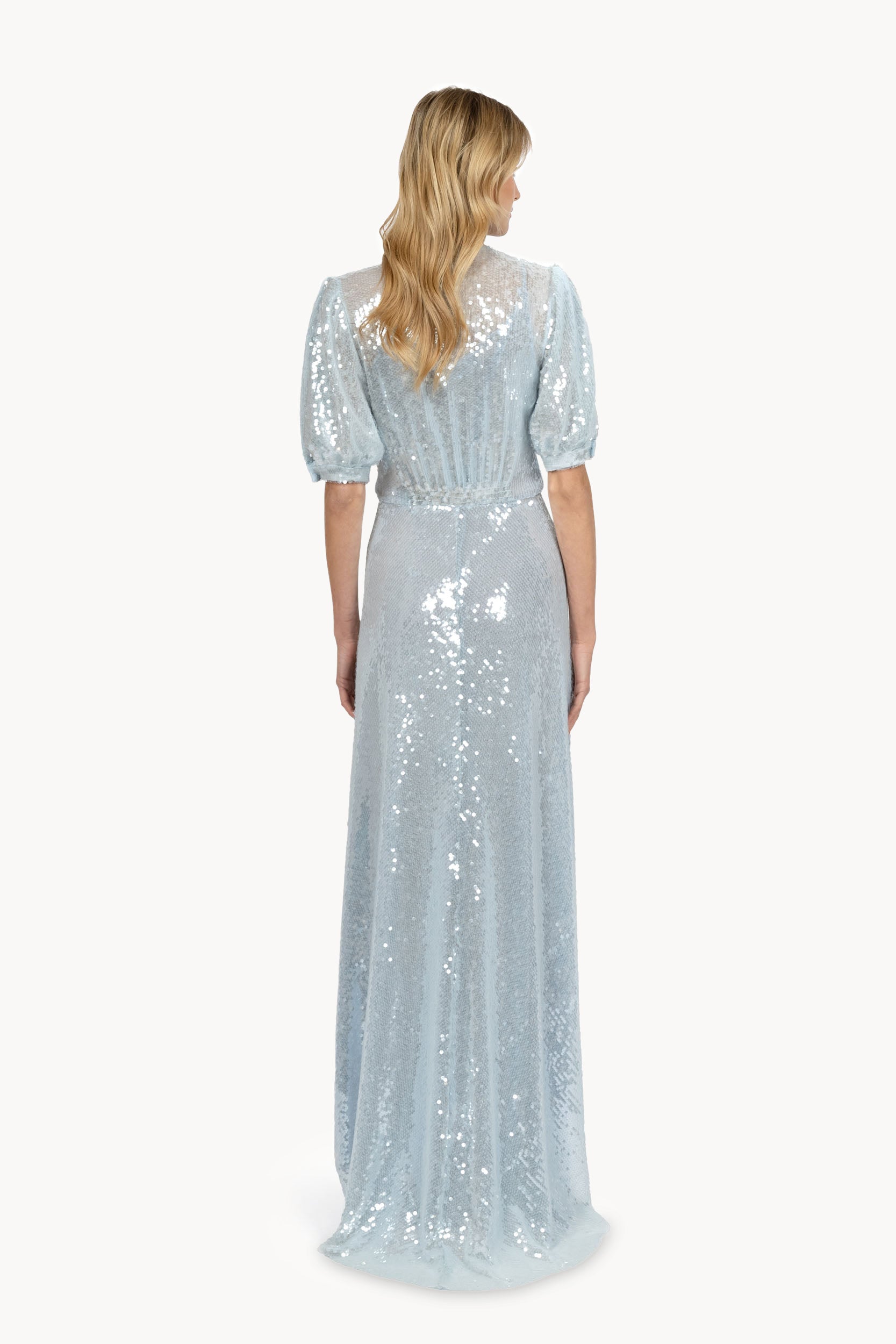 Acqua Bottoncino sequins dress