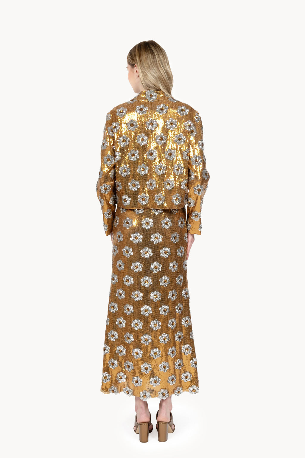 Bronze Daisy Sequins Jacket