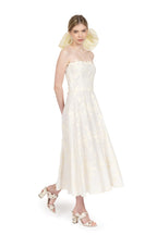 Embroidered bustier dress