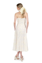 Embroidered bustier dress