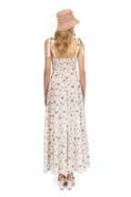 Cotton dress with rose print