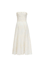 Embroidered bustier dress