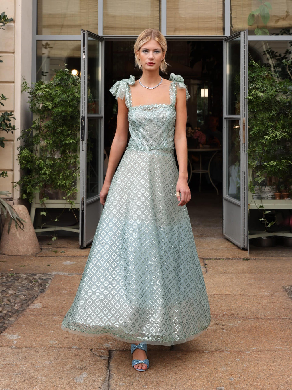 Bustier sequin dress