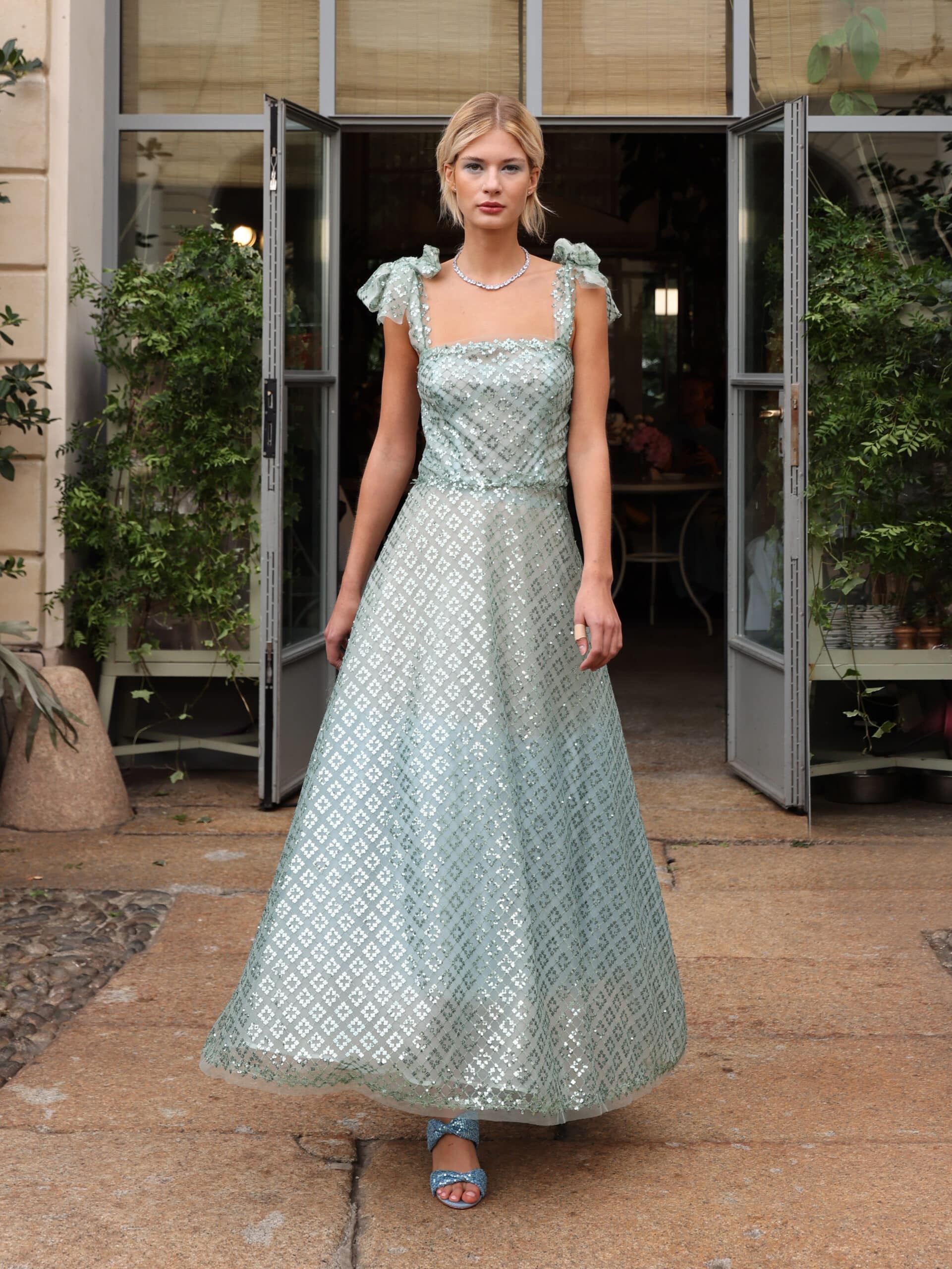 Bustier sequin dress