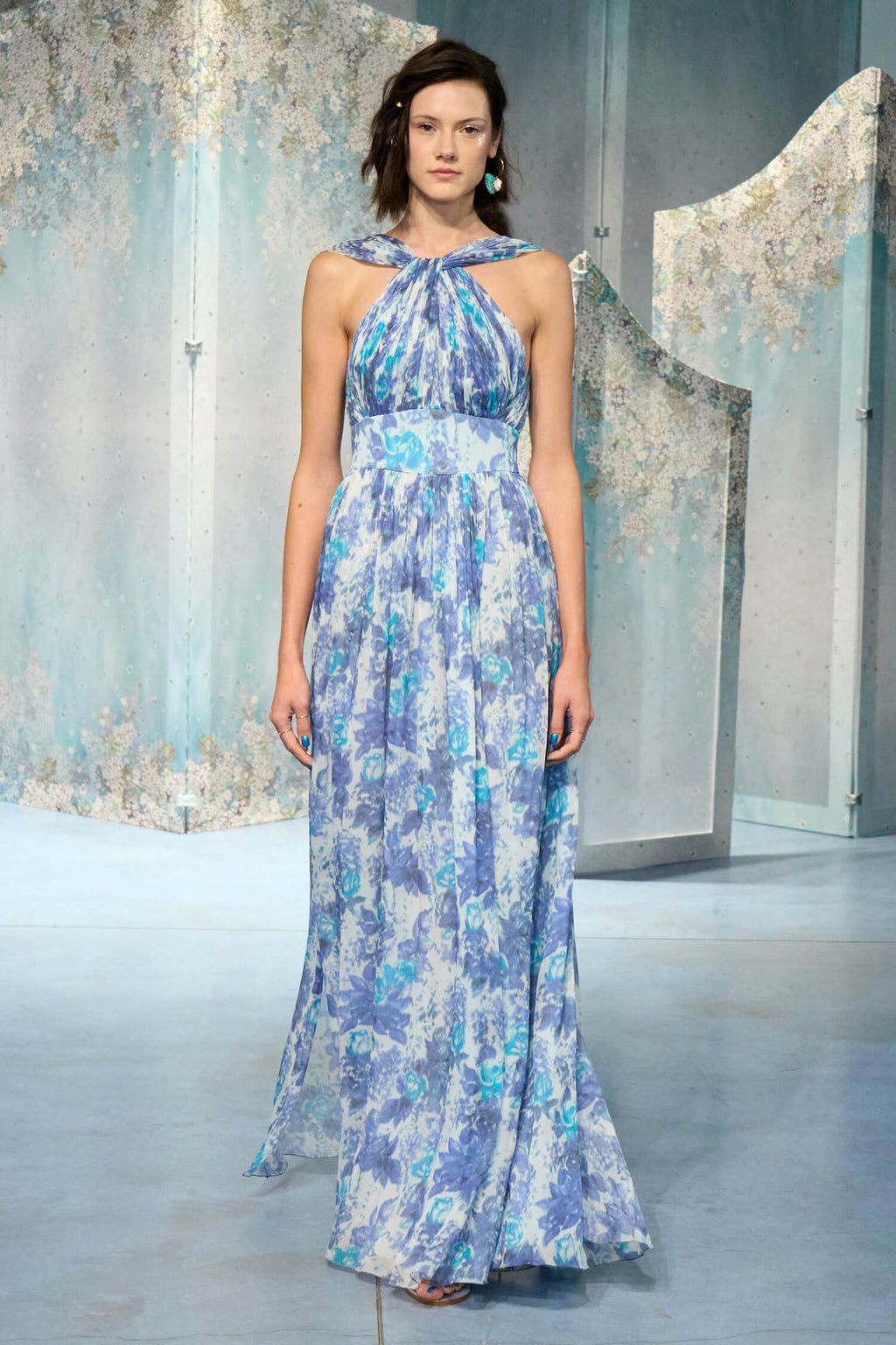 Capri Chiffon Dress With Knot Detail
