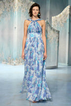 Capri Chiffon Dress With Knot Detail
