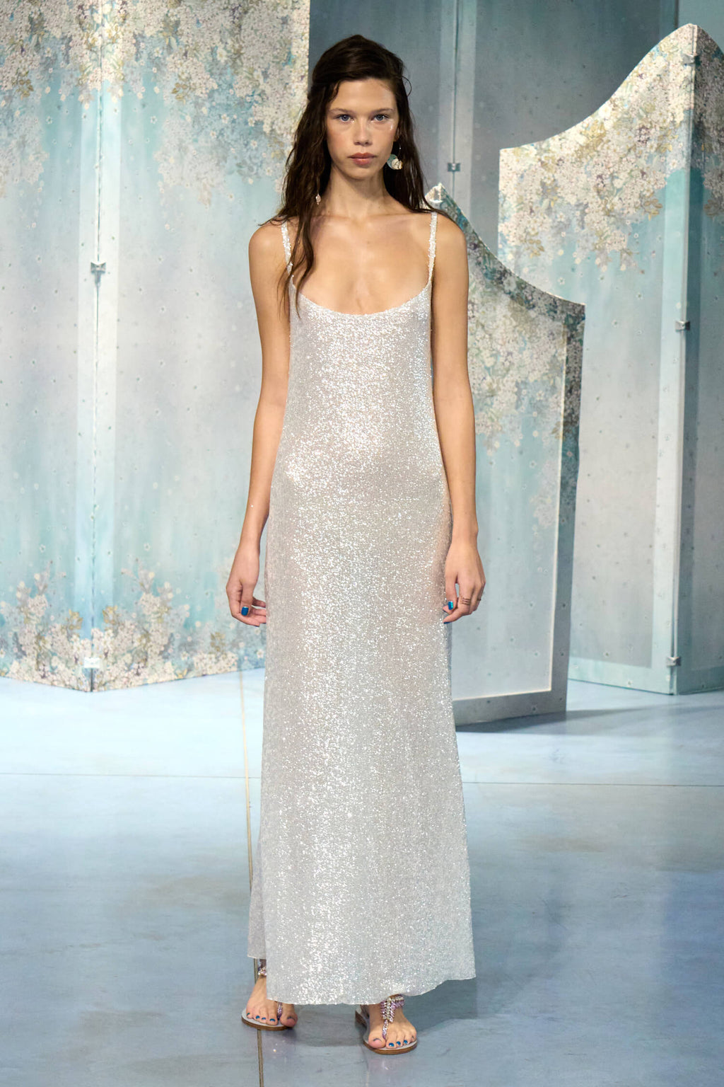 Abito slip con paillettes
