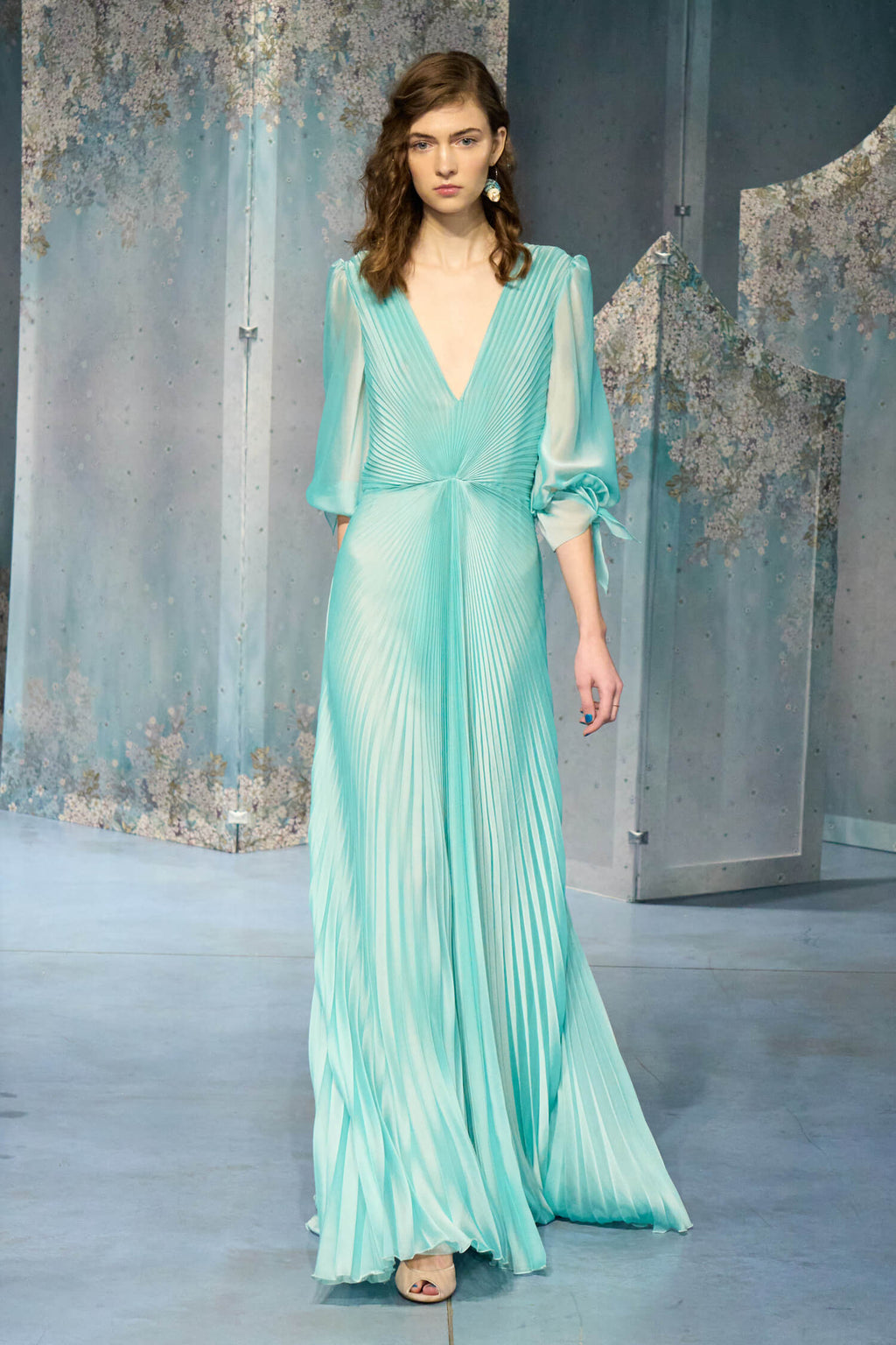 Abito lungo Angelina in chiffon