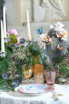 Set ambra di due bicchieri da vino Rosy