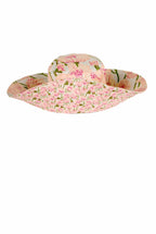 Cappello in cotone con stampa Macro Papaveri