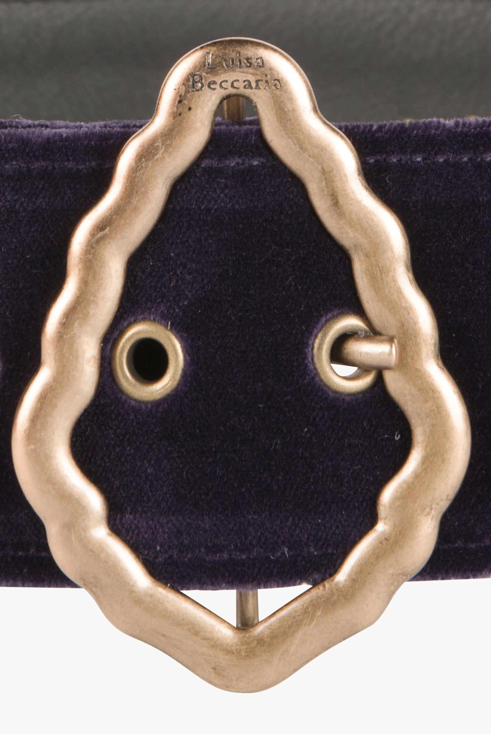 Plum velvet Belt