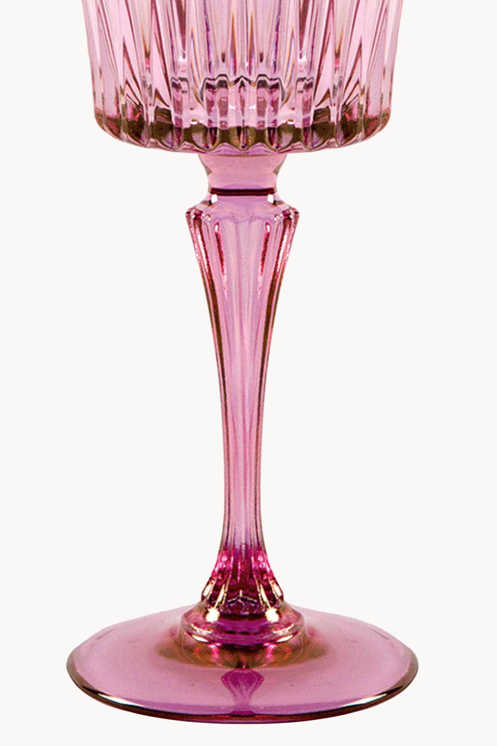 Set di due bicchieri d'acqua Domina sfumati dal rosa al viola