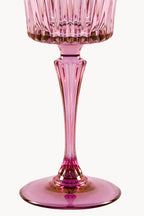 Set di due calici da vino Domina sfumati dal rosa al viola