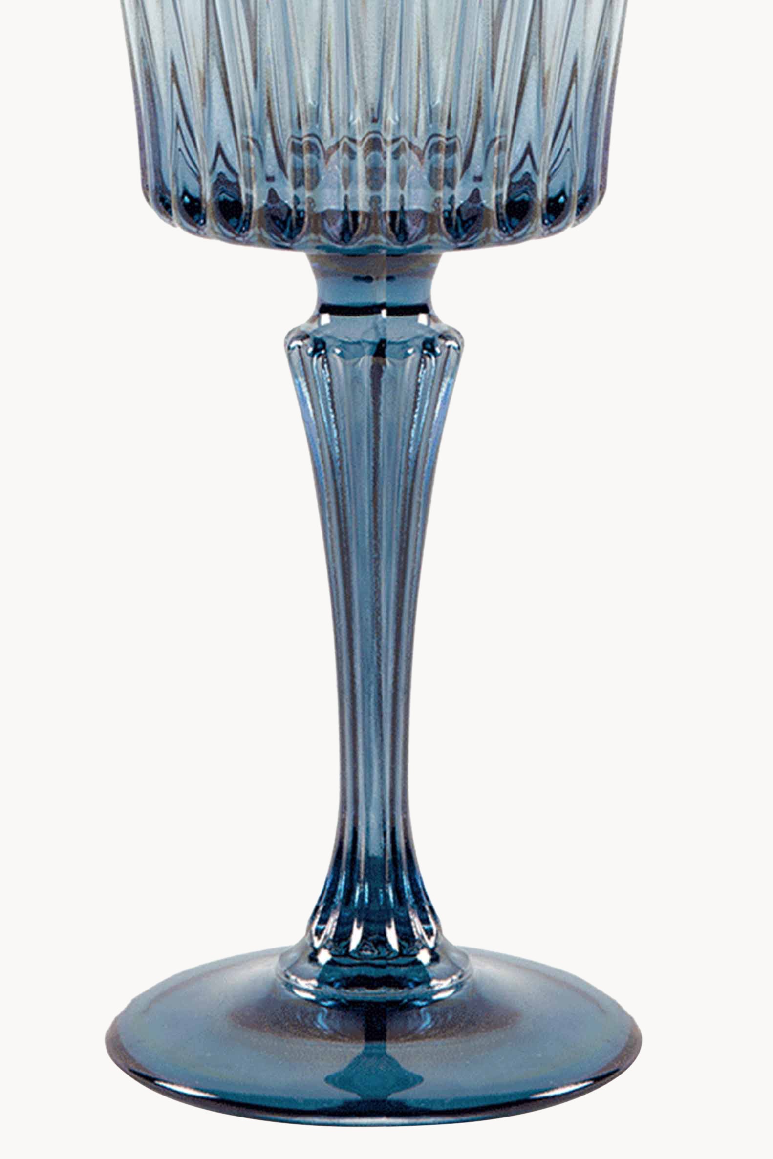 Set di due calici da vino Domina sfumati dal blu al verde