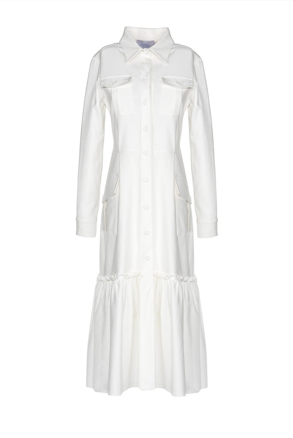 Vestito chemisier leggero bianco