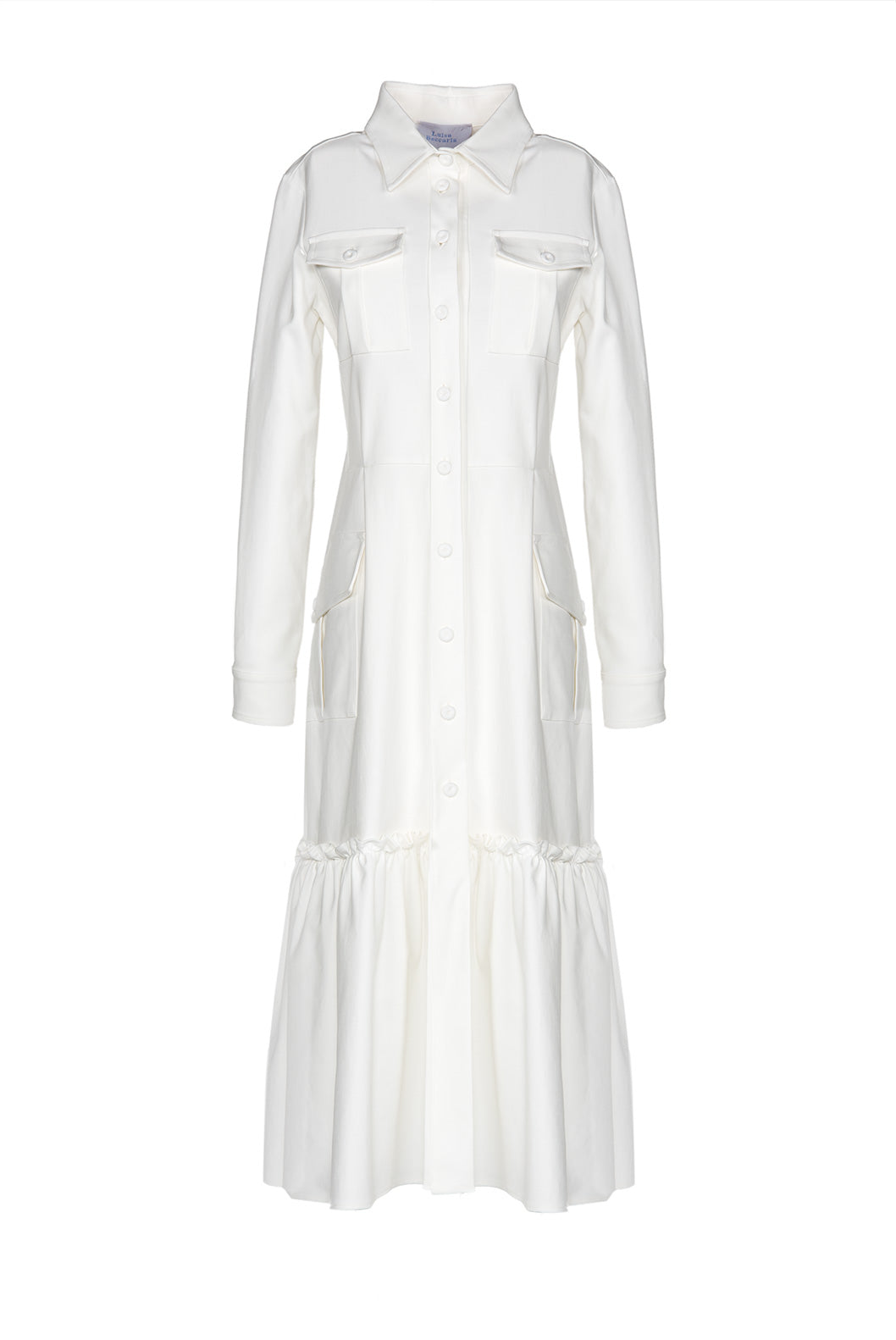 Vestito chemisier leggero bianco