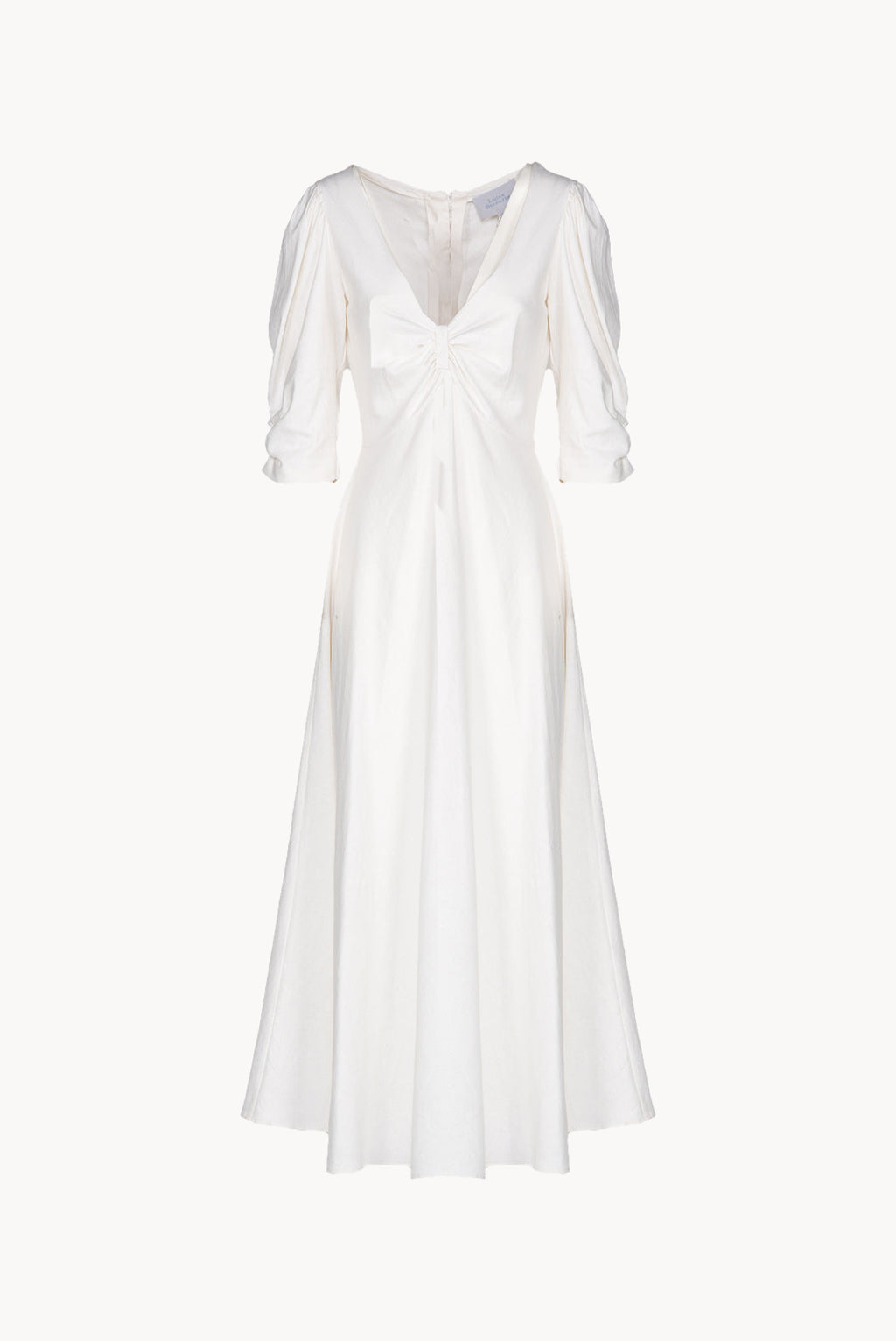 Vestito Anna in lino stretch bianco