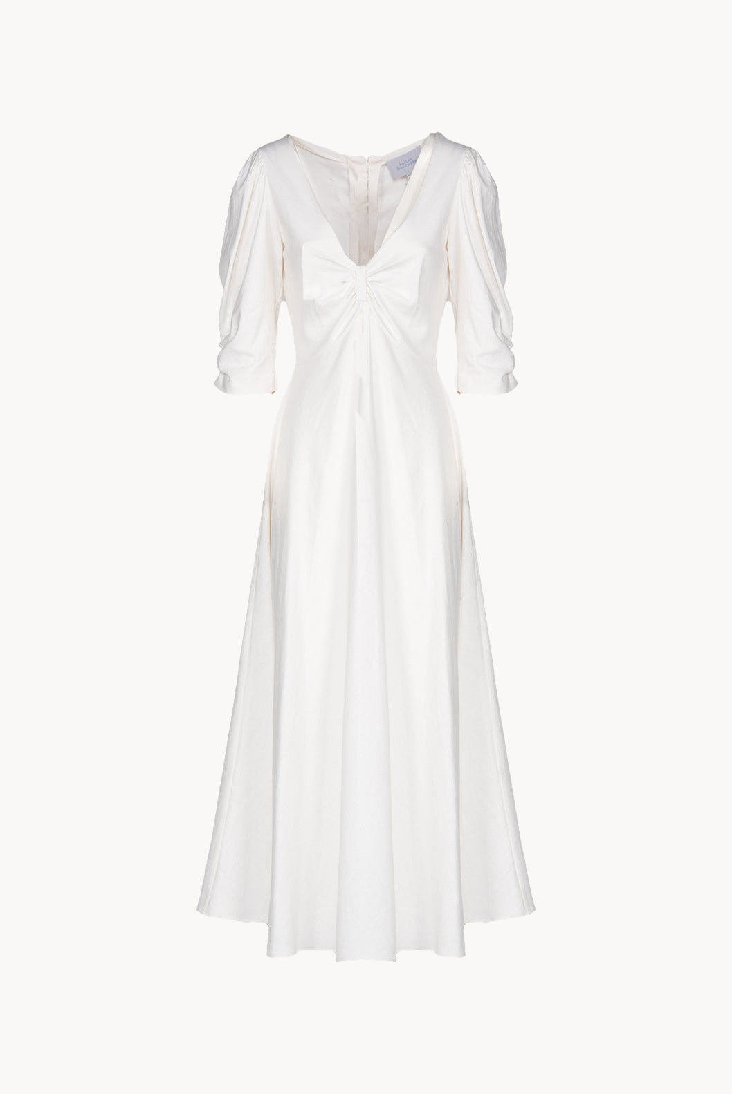 Vestito Anna in lino stretch bianco