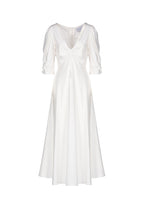 Vestito Anna in lino stretch bianco