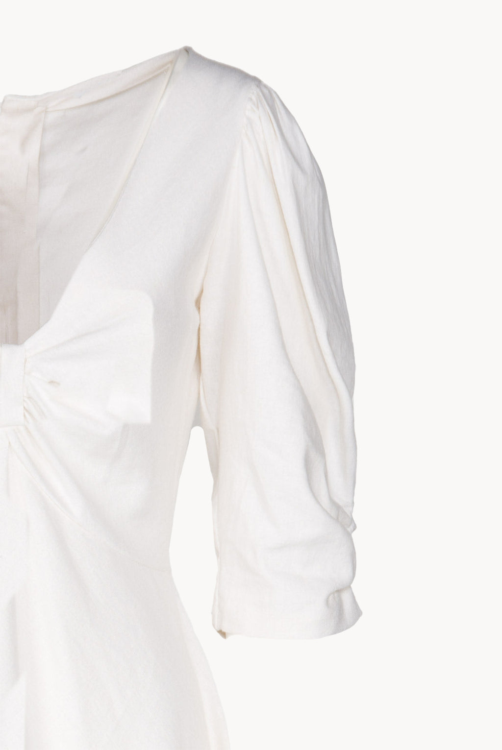 Vestito Anna in lino stretch bianco