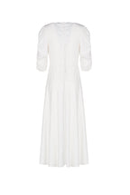 Vestito Anna in lino stretch bianco