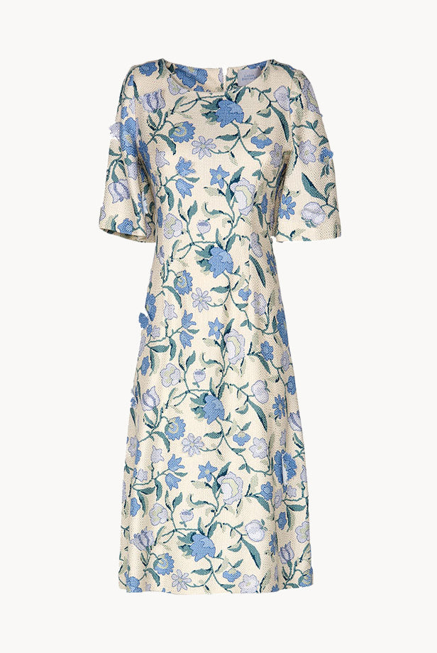 Jacquard Wildflowers Straight Dress