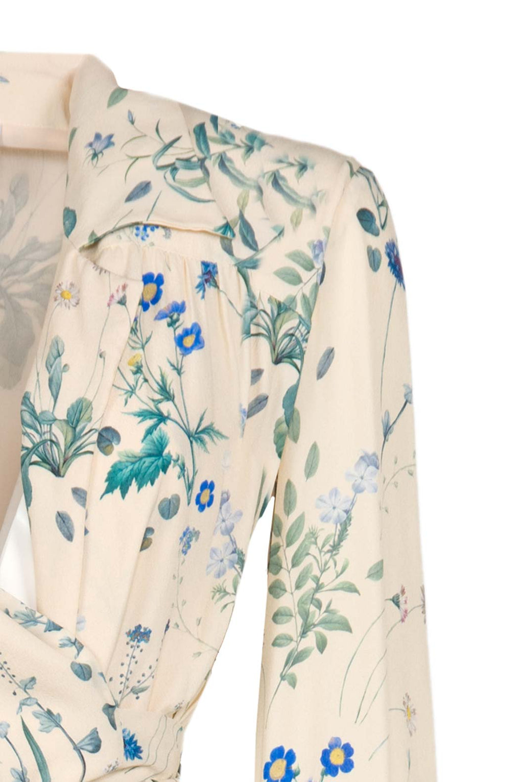 Tuta in crepe con stampa floreale e cintura