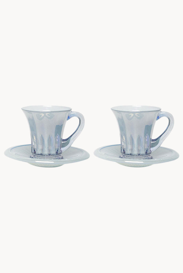 Blue Set Of Two Doge Coffee Cups
