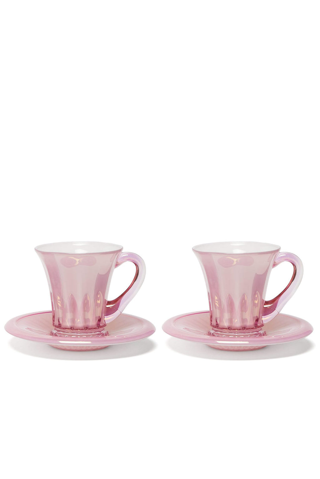 Set rosa di due tazze da caffè Doge