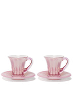 Set rosa di due tazze da caffè Doge
