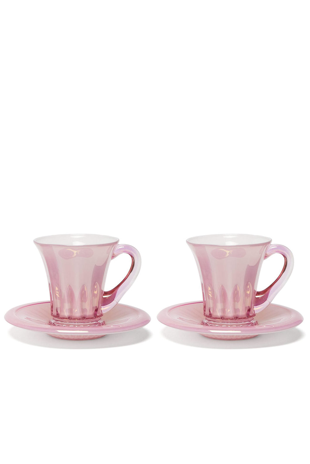 Set rosa di due tazze da caffè Doge