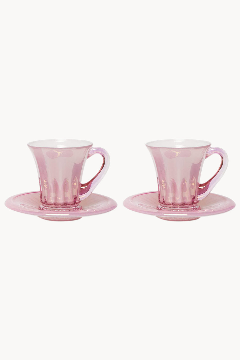 Set rosa di due tazze da caffè Doge