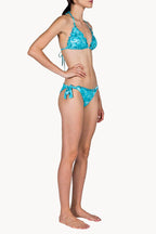 Bikini a triangolo e slip turchese