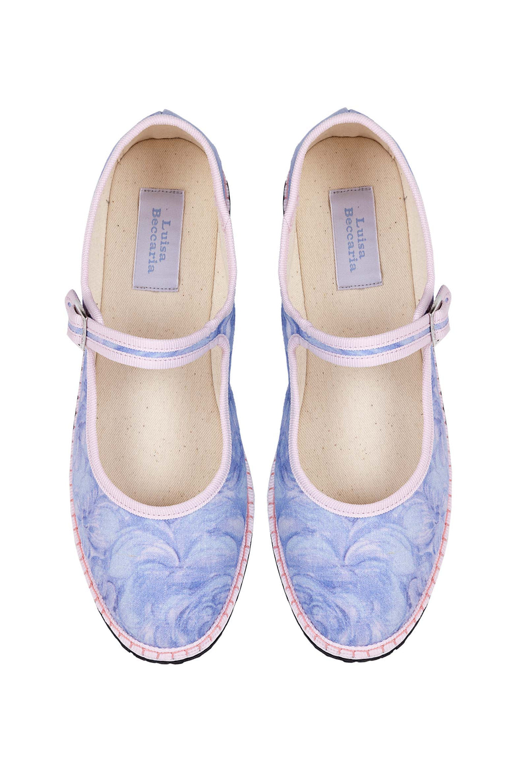 Mocassini Mary Jane Vibi con rose lilla