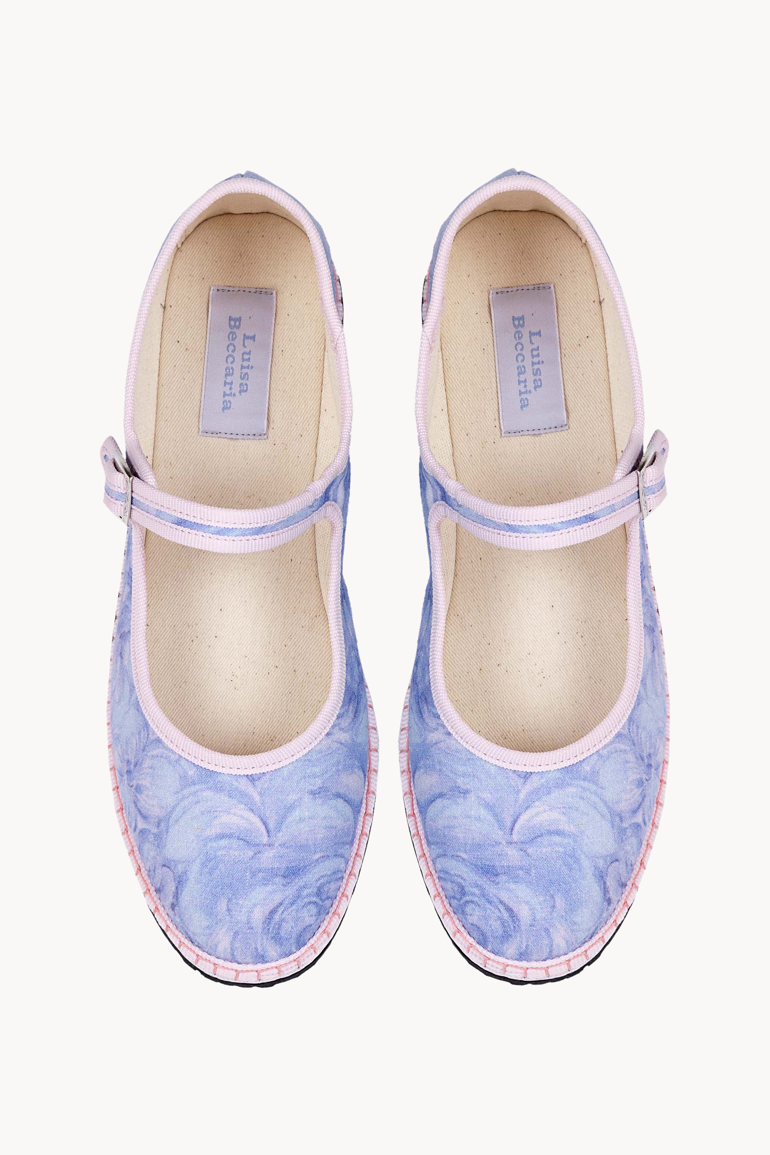 Mocassini Mary Jane Vibi con rose lilla