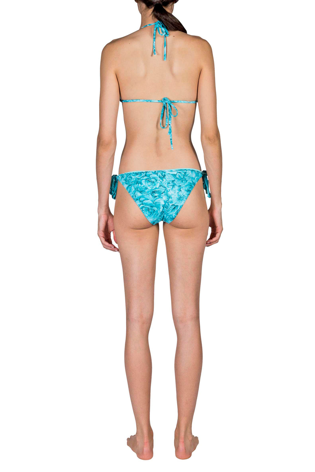 Bikini a triangolo e slip turchese