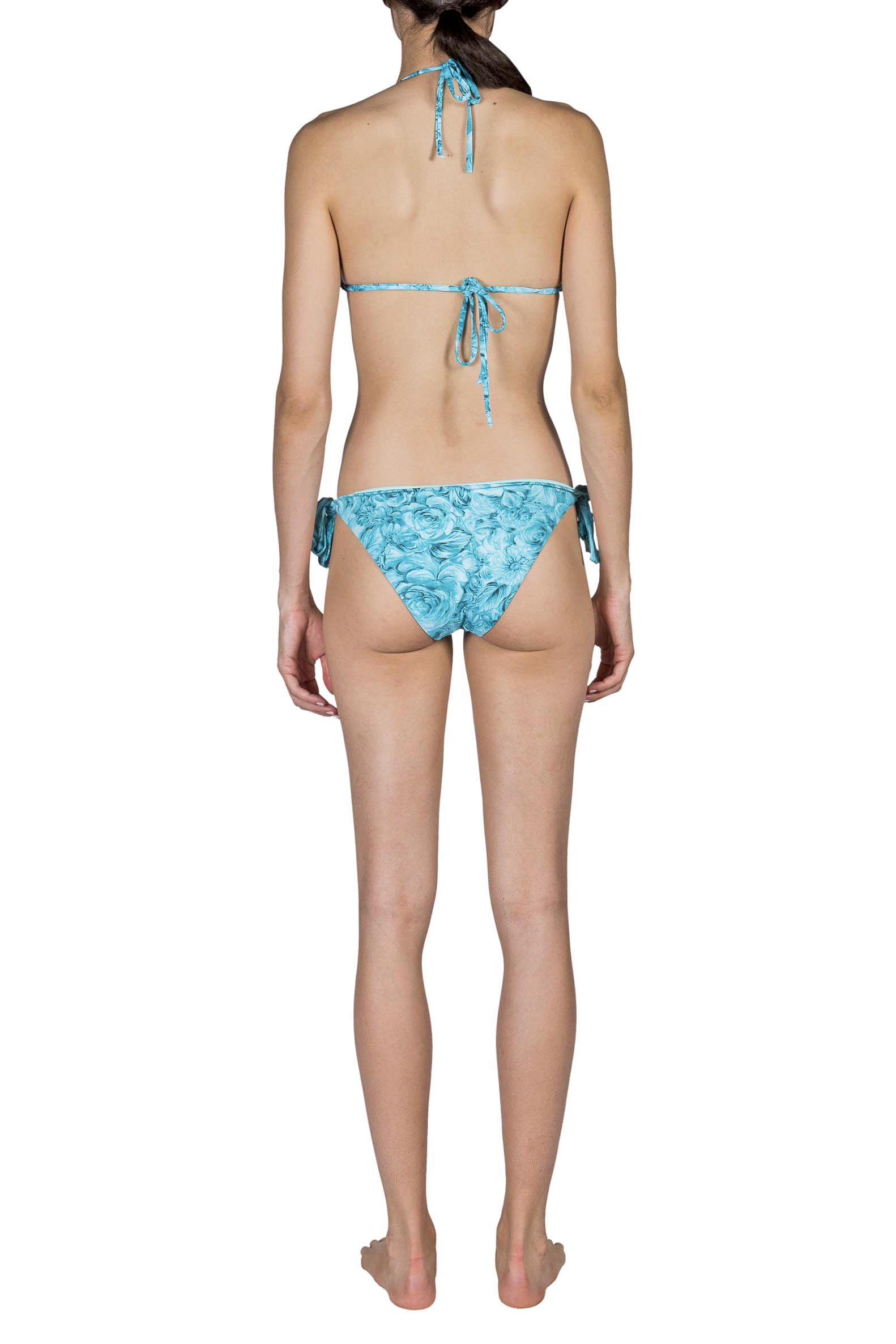 Bikini a triangolo e slip turchese