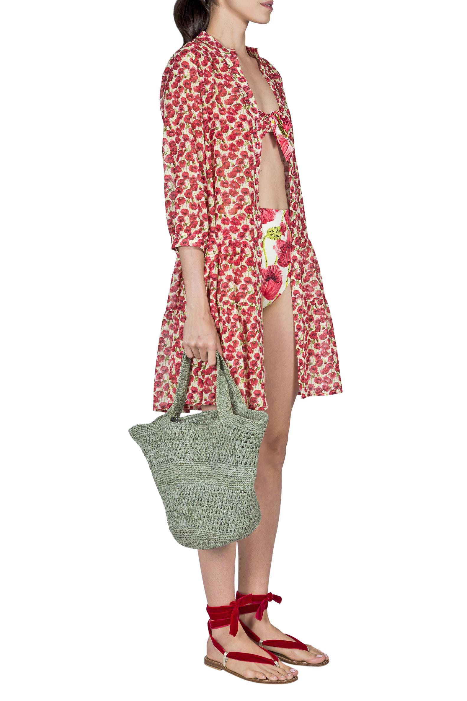 Borsa in Raffia all'Uncinetto