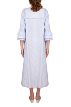 Caftano a righe blu/bianco