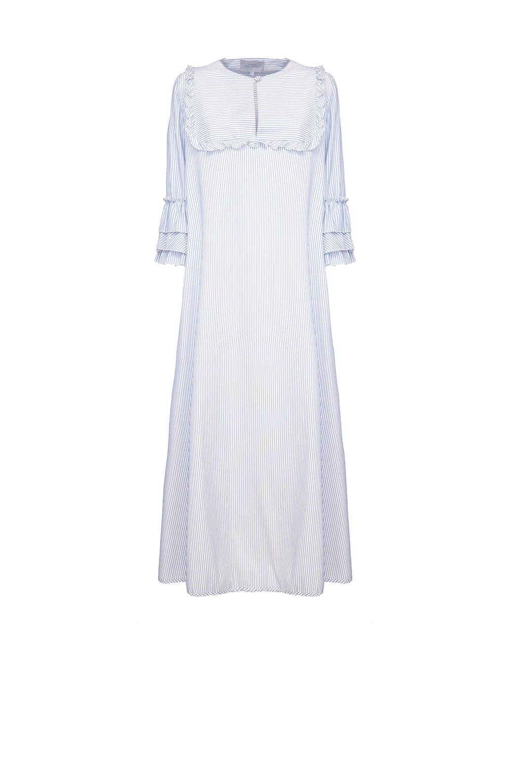 Caftano a righe blu/bianco